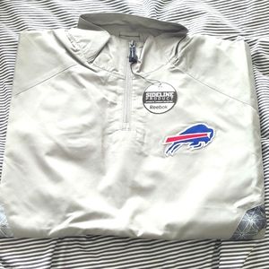 Reebok Buffalo Bills Grey Zip Pullover US Medium